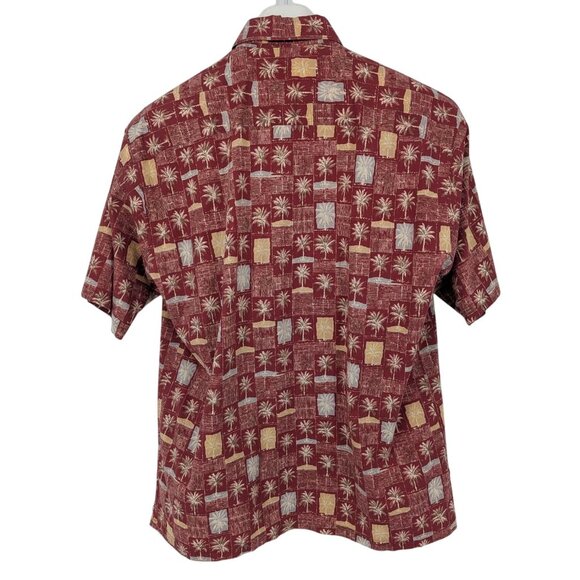Vintage Tori Richard Hawaiian Shirt Men Size M Button Up Palm Tree Tropical USA - Picture 2 of 8